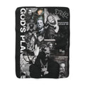 Drake collage Sherpa Fleece Blanket | Music artist photo montage