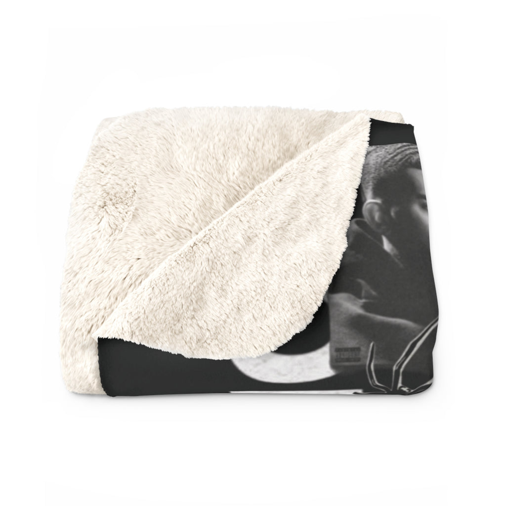 Drake collage Sherpa Fleece Blanket | Music artist photo montage