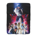 Beyonce Collage Sherpa Blanket | Stage Lights, Cowboy Hat